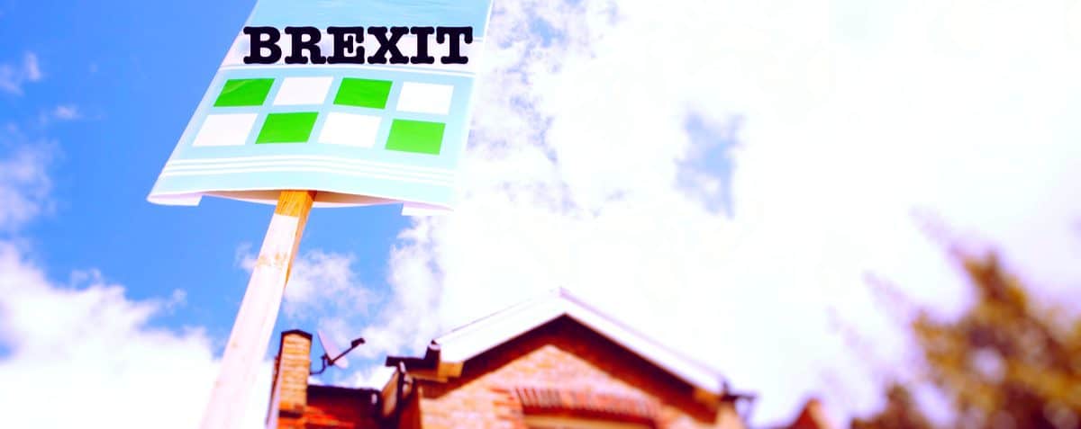 brexit sign outside house
