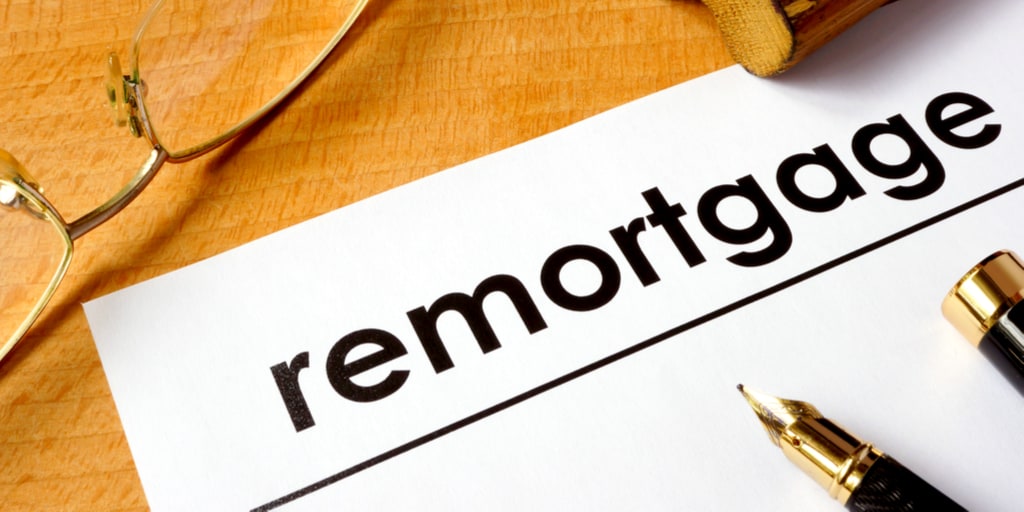 remortgage text on document