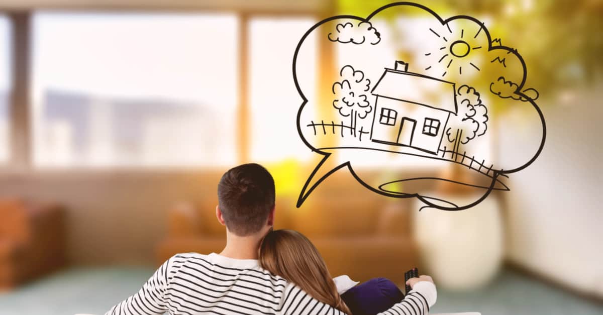 couple dreaming of a new home